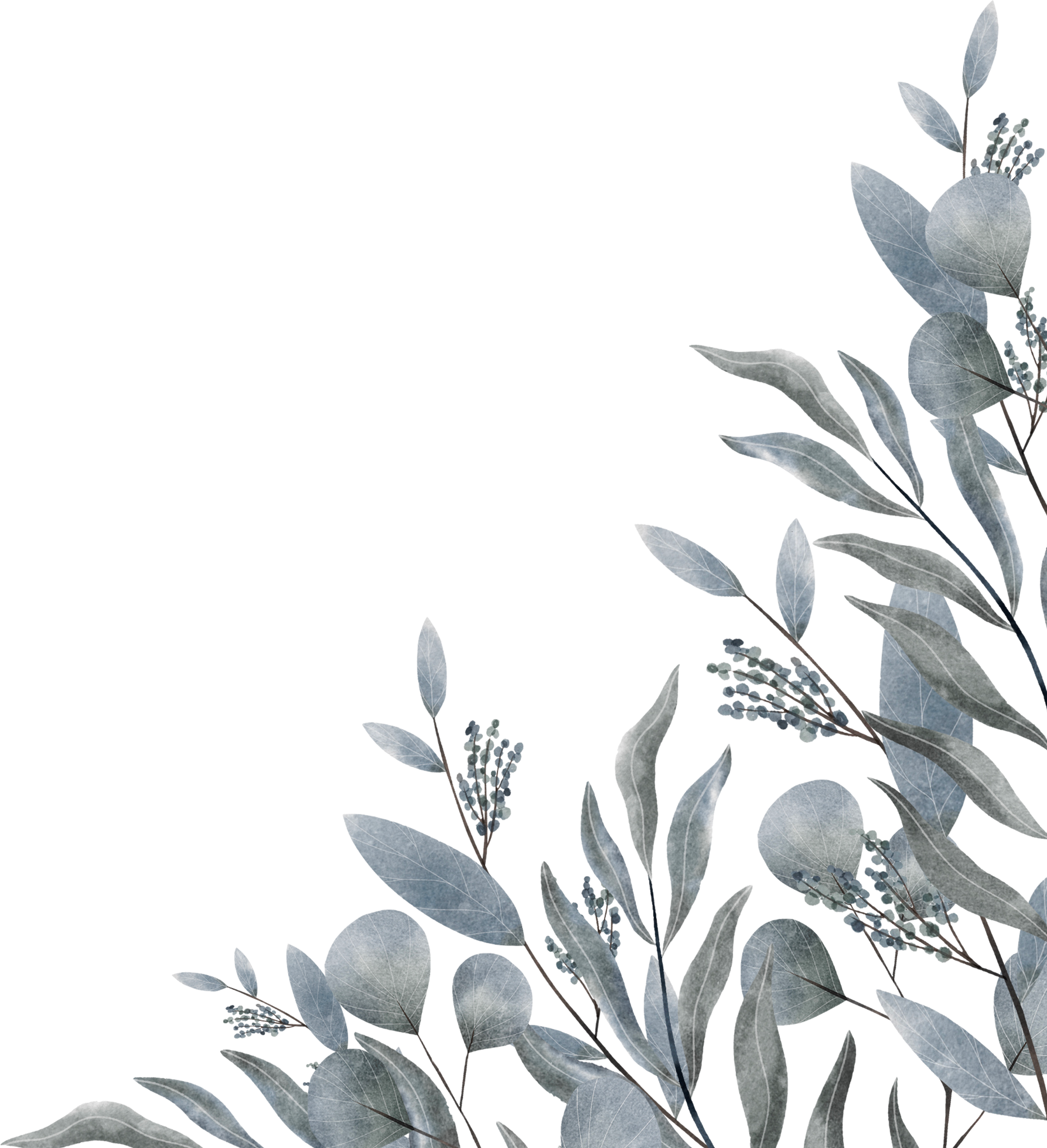 Blue Leaf Background